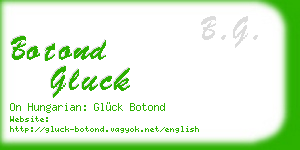 botond gluck business card