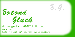 botond gluck business card